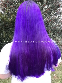 Nhuộm Tím Ánh Bule Đẹp Giá Rẻ Hoài Đức - Nam Đỗ Hair Salon