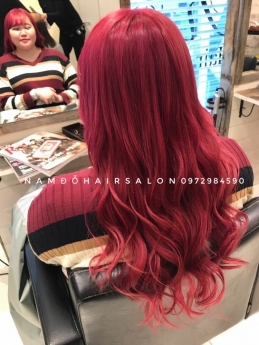 Nhuộm Màu Đỏ Địa Chỉ Uy Tín Giá Rẻ Hoài Đức  - Nam Đỗ Hair Salon