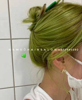 Nhuộm Xanh Lá Mạ Đẹp Giá Rẻ Hoài Đức - Nam Đỗ Hair Salon