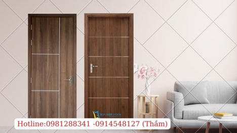 Cửa gỗ MDF Melamine - Cửa gỗ cho phòng ngủ đẹp