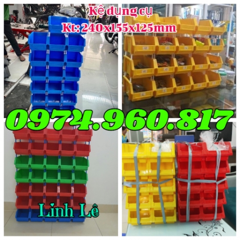 Khay link kiện A6, kệ dụng cụ, kệ đựng ốc vít, thùng nhựa đặc A6