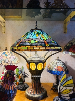 Đèn hai thân tiffany nón chuồn