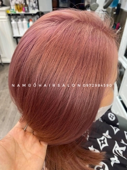 Nhuộm Đỏ Ánh Tím Đẹp Giá Rẻ Hoài Đức - Nam Đỗ Hair Salon
