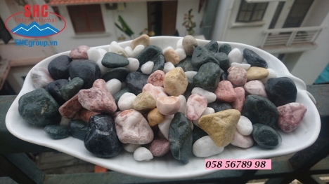 Sỏi xoa trang trí cảnh quan sân vườn