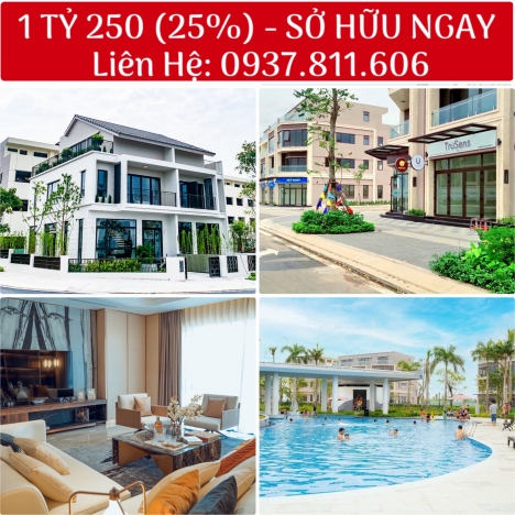 Chỉ 1 tỷ 250 (25%) - Sở hữu ngay nhà phố trong khu đô thị đẹp nhất Long Thành