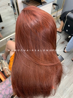 Nhuộm Tóc Màu Đỏ Đẹp Giá Rẻ Hoài Đức - Nam Đỗ Hair Salon