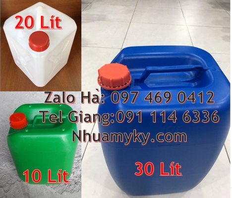 can 25l vuông Can nhựa cao cấp 30l, Can 25đựng hóa chất, can 20l giá rẻ, can 25l trắng, can 20 lít t
