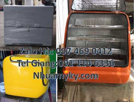 Thùng giữ nhiệt, thùng giao trà sữa, Giá thùng nhựa giao hàng, Thùng giữ nhiệt xe máy, thùng giao ti