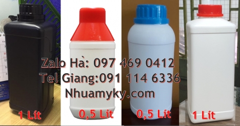 chai nhựa 100ml đựng mực in, Chai 500ml miệng nhỏ, chai nhựa, chai 250 ml đựng thuốc thú y Chai 30ml