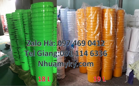 Thùng nhựa vuông, Giá bán Xô nhựa 3.8 lit, thùng nhựa 5 lít, vỏ thùng sơn giá rẻ, thùng sơn 10 lít,