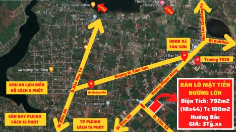 Bán Lô Đất Đường Nhựa Lớn Liên Xã, Liên Huyện, Gần đường Phạm Hùng, Tân Sơn LH: 0343 345 799