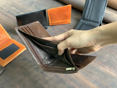 hàng thanh lý ví da bò, sỉ đồng giá từ 80k