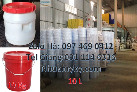 Thùng nhựa vuông, Giá bán Xô nhựa 3.8 lit, thùng nhựa 5 lít, vỏ thùng sơn giá rẻ, thùng sơn 10 lít,