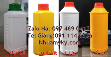 chai nhựa 100ml đựng mực in, Chai 500ml miệng nhỏ, chai nhựa, chai 250 ml đựng thuốc thú y Chai 30ml