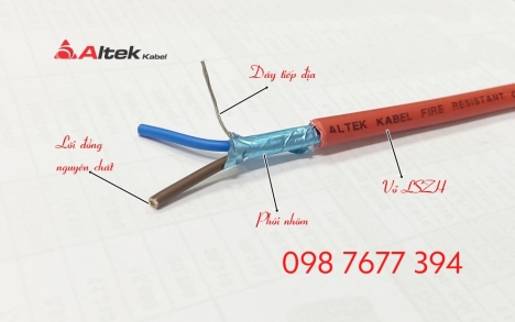 Cáp tín hiệu chống cháy 2x2.5