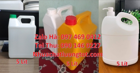 Can 2l vuông, can 4l tròn đựng thuốc tẩy, can 5l vuông Cung cấp sỉ can hdpe cỡ nhỏ, Can 1l đựng sữa