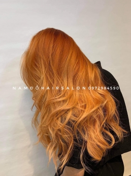 Cắt Nhuộm Màu Vàng Cam Uy Tín Giá Rẻ Hoài Đức - Nam Đỗ Hair Salon