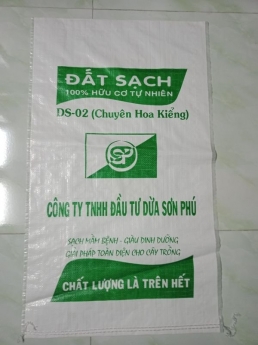 Bao pp dệt, bao đựng đất sạch giá rẻ.