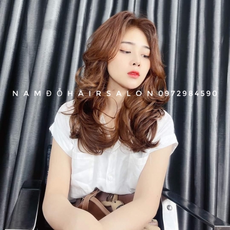 Uốn Sóng Tóc Dài Tầng Thấp Lọn To Đẹp Uy Tín Giá Rẻ Hoài Đức - Nam Đỗ Hair Salon