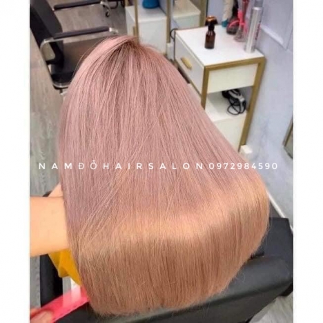 Cắt Nhuộm Hồng Trà Sữa Đẹp Giá Rẻ Hoài Đức - Nam Đỗ Hair Salon