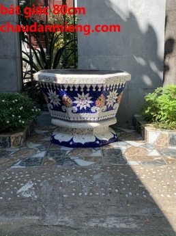 Chậu hoa _ chậu cảnh _ chậu hoa dán miễng , ghép sành sứ _ chậu to khủng