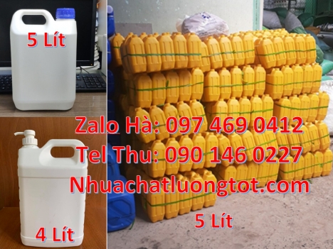 Can 2l vuông, can 4l tròn đựng thuốc tẩy, can 5l vuông Cung cấp sỉ can hdpe cỡ nhỏ, Can 1l đựng sữa