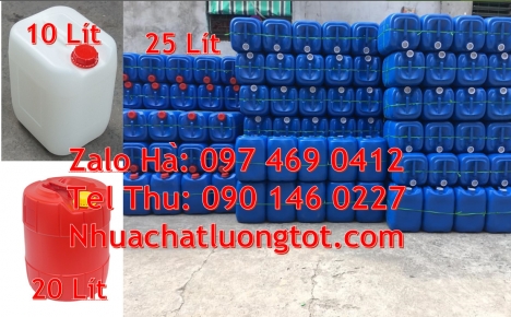 Can nhựa 30 lít đựng phân bón, can 20l giá rẻ can 25l trắng, can 20 lít đựng axit, can nhựa 25 lít