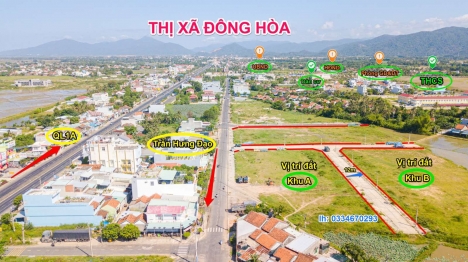 Bán gấp lô đất trung tâm thị xã diện tích 125 m2 sổ mới 2022 mặt tiền đường 15m