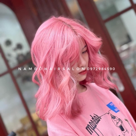 Cắt Nhuộm Hồng Cánh Sen Đẹp Giá Rẻ Hoài Đức - Nam Đỗ Hair Salon