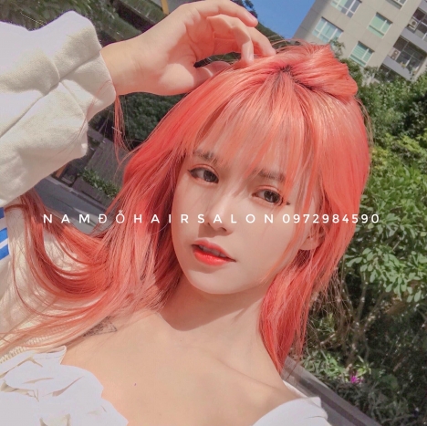 Cắt Nhuộm Hồng Cánh Sen Đẹp Giá Rẻ Hoài Đức - Nam Đỗ Hair Salon