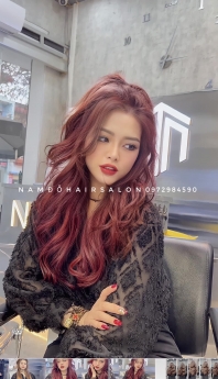 Cắt Nhuộm Đỏ Hồng Đẹp Giá Rẻ Hoài Đức - Nam Đỗ Hair Salon