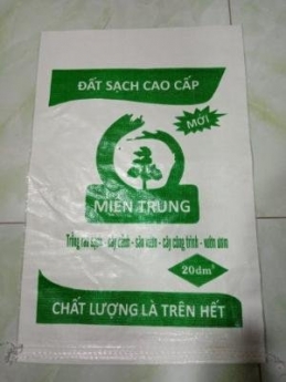 Bao pp dệt, bao đựng đất sạch giá rẻ.