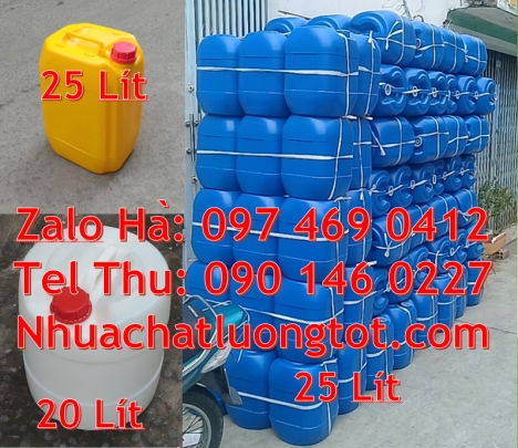 Can nhựa 30 lít đựng phân bón, can 20l giá rẻ can 25l trắng, can 20 lít đựng axit, can nhựa 25 lít