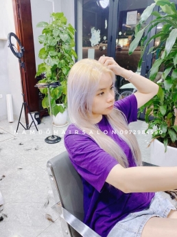 Cắt Nhuộm Màu Xanh Bule Đẹp Giá Rẻ Hoài Đức - Nam Đỗ Hair Salon