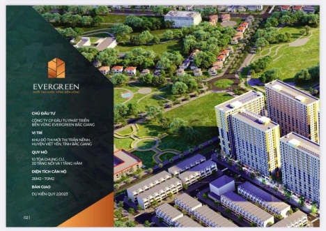 Dự án chung cư nhà ở xã hội EverGreen Việt Yên BG