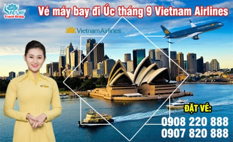 Vé máy bay đi Úc tháng 9 Vietnam Airlines