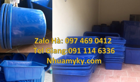 thùng nuôi cá, thùng đựng hạt nhựa Thùng chữ nhật, Thùng nhựa 1700 lít, thùng nhựa chữ nhật 1