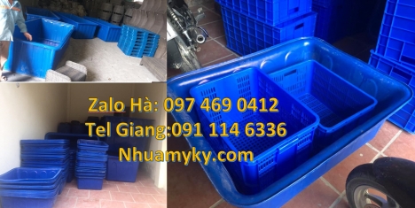 thùng nuôi cá, thùng đựng hạt nhựa Thùng chữ nhật, Thùng nhựa 1700 lít, thùng nhựa chữ nhật 1