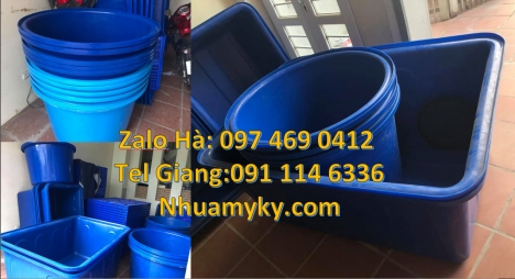 thùng nuôi cá, thùng đựng hạt nhựa Thùng chữ nhật, Thùng nhựa 1700 lít, thùng nhựa chữ nhật 1