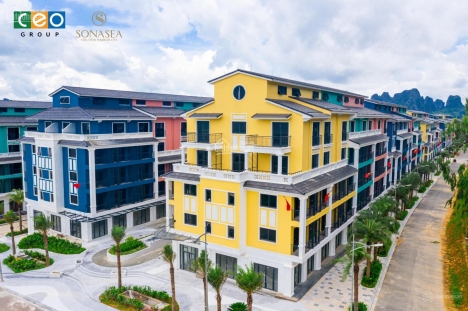 Shophouse Liền kề 2 mặt tiền tại Vân Đồn chỉ từ 3,6 tỷ/ căn sở hữu lâu dài, đối diện vịnh Bái Tử