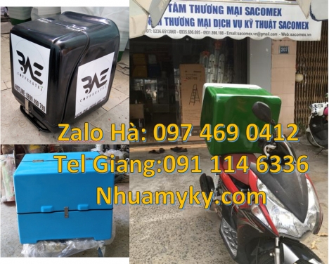 Thùng giữ nhiệt xe máy, thùng chở hoa quả, thùng chở hàng sau xe máy, thùng giao hàng cao cấp, Thùng