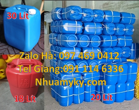 can 25l vuông Can nhựa cao cấp 30l Can 25đựng hóa chất, can 20l giá rẻ, can 25l trắng, can 20 lít t