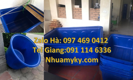 thùng nuôi cá, thùng đựng hạt nhựa Thùng chữ nhật, Thùng nhựa 1700 lít, thùng nhựa chữ nhật 1