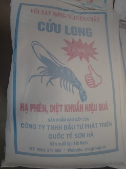 Vôi bao bì, thương hiệu đóng bao 25kg