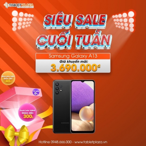 Samsung Galaxy A13 giảm giá cực tốt tại Tablet Plaza