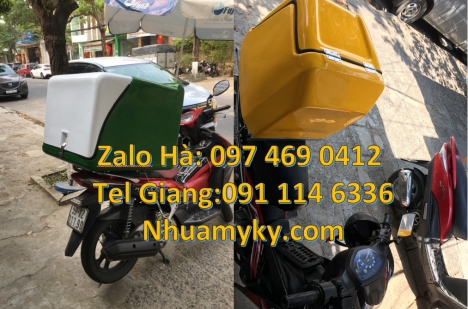 Thùng giữ nhiệt xe máy, thùng chở hoa quả, thùng chở hàng sau xe máy, thùng giao hàng cao cấp, Thùng