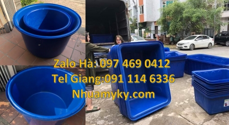 thùng nuôi cá, thùng đựng hạt nhựa Thùng chữ nhật, Thùng nhựa 1700 lít, thùng nhựa chữ nhật 1