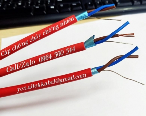 Cáp chống cháy chống nhiễu CU/FR - LSZH vỏ đỏ Altek Kabel