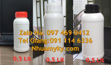 Chai 500ml, Chai 50ml đựng mẫu thử, Chai 50ml đựng thuốc tây, Chai 30ml trắng đục, Cung cấp chai nhự