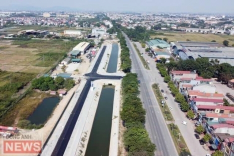 Bán đất đấu giá X1 Nguyên Khê - Cạnh kênh đào Quốc Lộ 3 đang thi công - Lô góc 2MT